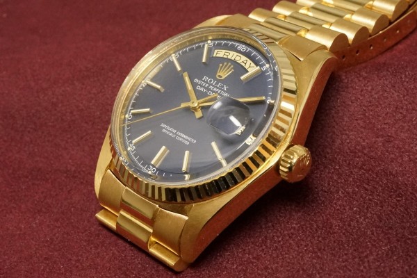 ロレックス デイデイト REF.1803 BLUE DIAL MINT!（OT-06／１９７７年)の詳細写真5枚目