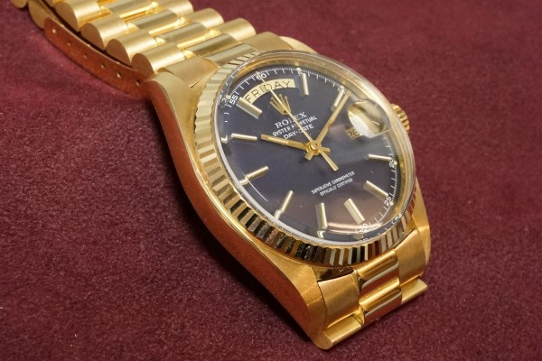 ロレックス デイデイト REF.1803 BLUE DIAL MINT!（OT-06／１９７７年)の詳細写真6枚目