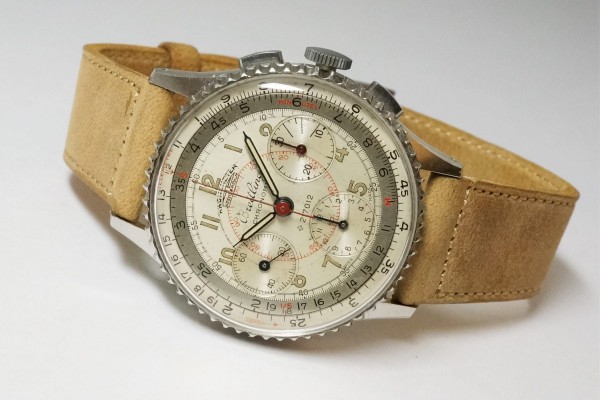 BREITLING CHRONOMAT 1ST REF.786 KRONOMETER STOCKHOLM  3 REGISTER RARE（CH-01／１９４５年)の詳細写真1枚目