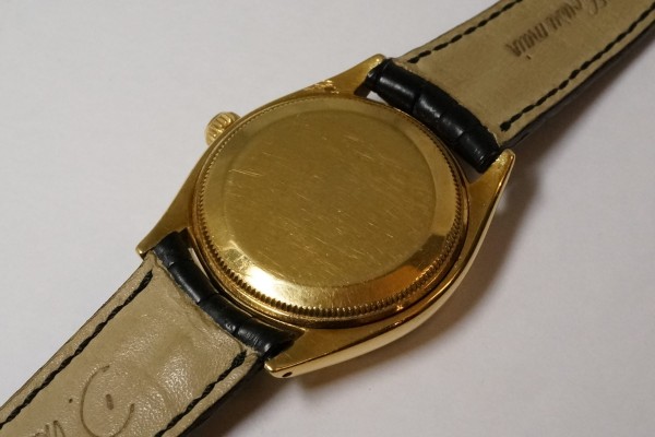 ロレックス OYSTER PERPETUAL Ref.6567 18KYG Step Honeycomb Depth Dial（ＲＯ-05／1950ｓ)の詳細写真13枚目