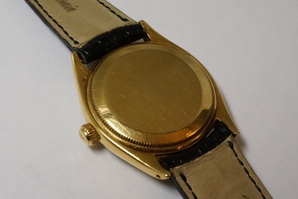 ロレックス OYSTER PERPETUAL Ref.6567 18KYG Step Honeycomb Depth Dial（ＲＯ-05／1950ｓ)の詳細写真14枚目