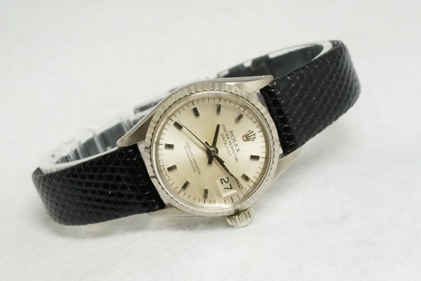 レディース ロレックス OYSTER PERPETUAL デイトジャスト 18KWG  Ref.6517（RL-22／1967年)の詳細写真1枚目
