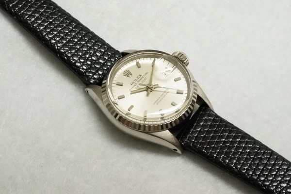 レディース ロレックス OYSTER PERPETUAL デイトジャスト 18KWG  Ref.6517（RL-22／1967年)の詳細写真6枚目