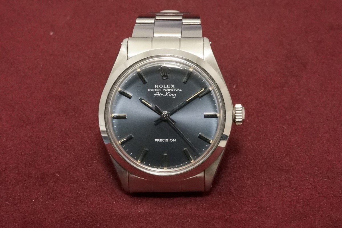 お見舞い ロレックス Ref-5500 Air-King BlueGley Dial Near-Mint!（RO-65 時計