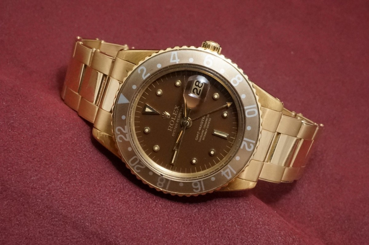 ロレックス GMTマスター Ref-1675/8 Glossy Brown Nipple Dial