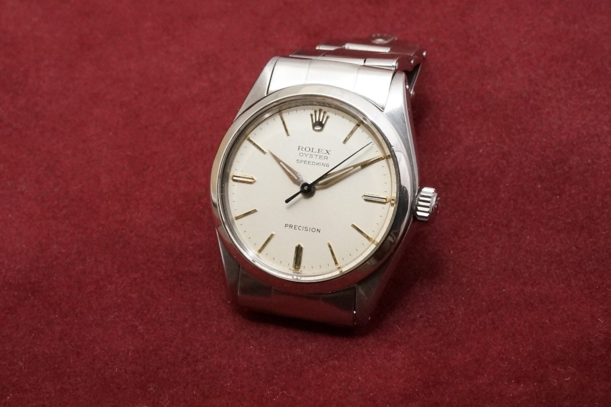 ロレックス　スピードキング　ROLEX　6430 ロレックス OYSTER SPEEDKING Ref-6430 Tropical Glossy Dial