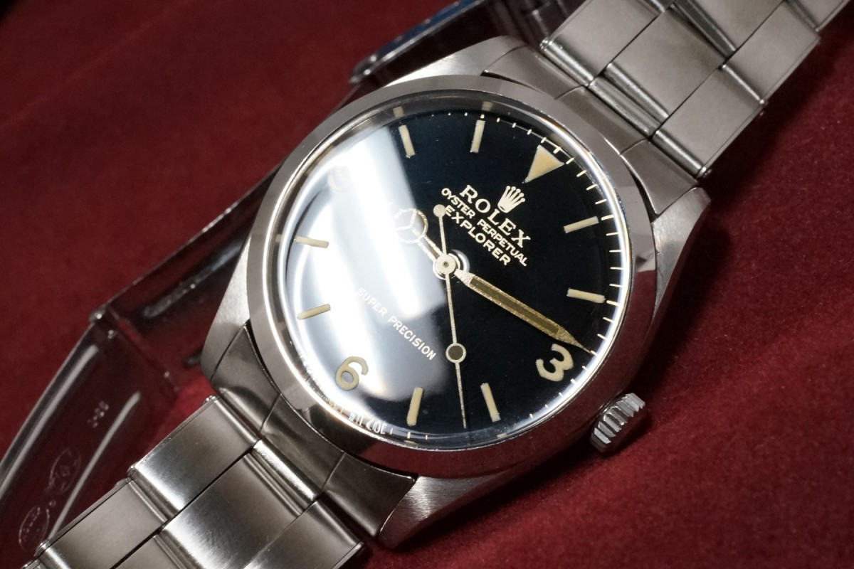 ロレックス BOY'S EXPLORER Ref-5500 Gilt/Gloss Dial Mint
