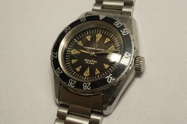 ETERNA ETERNA-MATIC KONTIKI SUPER DIVER GILT BROWN DIAL（ＯＴ-03／1960ｓ)の詳細写真3枚目