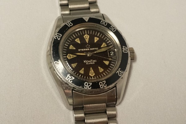 ETERNA ETERNA-MATIC KONTIKI SUPER DIVER GILT BROWN DIAL（ＯＴ-03／1960ｓ)の詳細写真4枚目