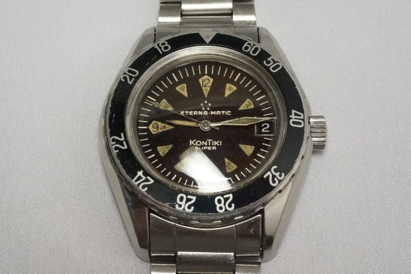 ETERNA ETERNA-MATIC KONTIKI SUPER DIVER GILT BROWN DIAL（ＯＴ-03／1960ｓ)の詳細写真5枚目