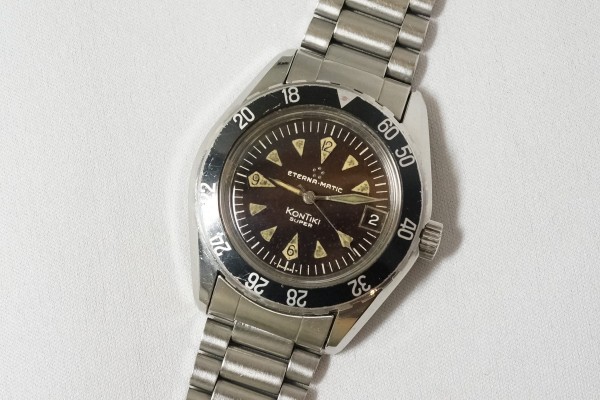 ETERNA ETERNA-MATIC KONTIKI SUPER DIVER GILT BROWN DIAL（ＯＴ-03／1960ｓ)の詳細写真6枚目