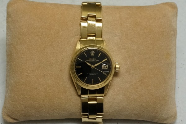 レディース ロレックス Ref.6521 Black gilt dial（RL-24／1964年)の詳細写真8枚目