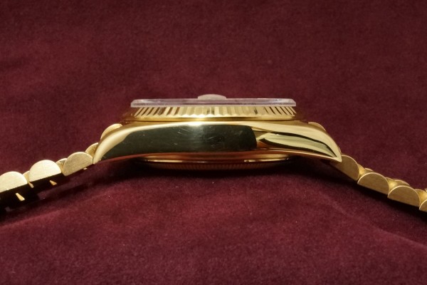 ロレックス デイデイト Ref.18038 Wood Dial（RO-02／1984年)の詳細写真6枚目