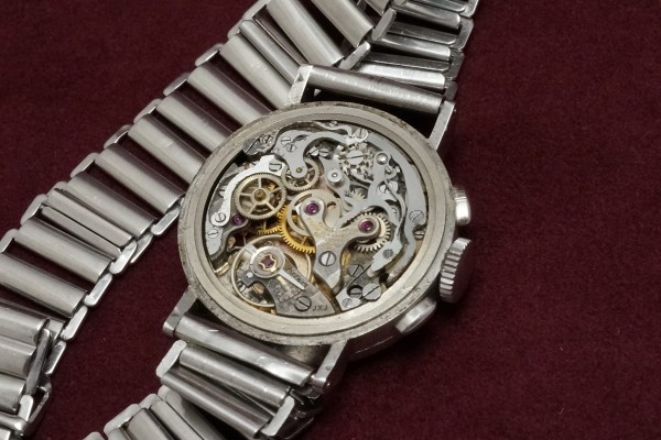 Jules Jurgensen Black Gilt Dial Baby クロノグラフ（Ch-01／1940s)の詳細写真9枚目