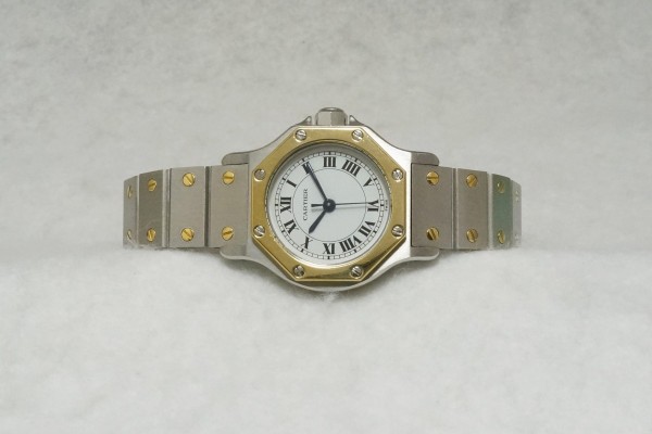 レディース カルティエ SANTOS OCTAGON YG/SS（CL-11／1980s)の詳細写真3枚目