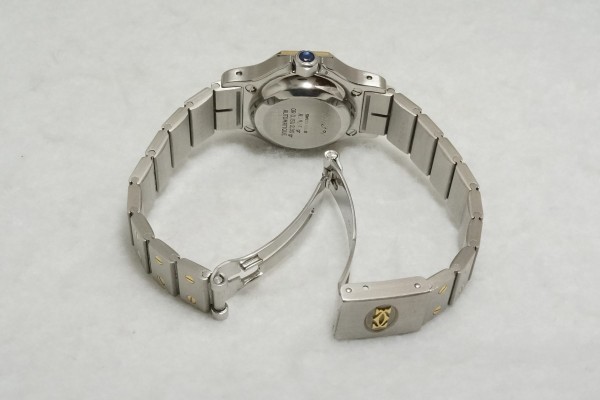 レディース カルティエ SANTOS OCTAGON YG/SS（CL-11／1980s)の詳細写真4枚目