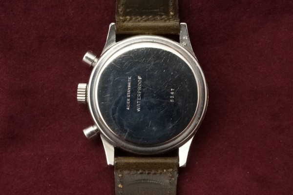 Anonymous クロノグラフ Black Gilt Dial Val.71（CH-2／1940s)の詳細写真10枚目