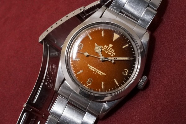 ロレックス EXPLORER Ref-1016 Tropical Underline Dial（RS-14／1964年)の詳細写真3枚目