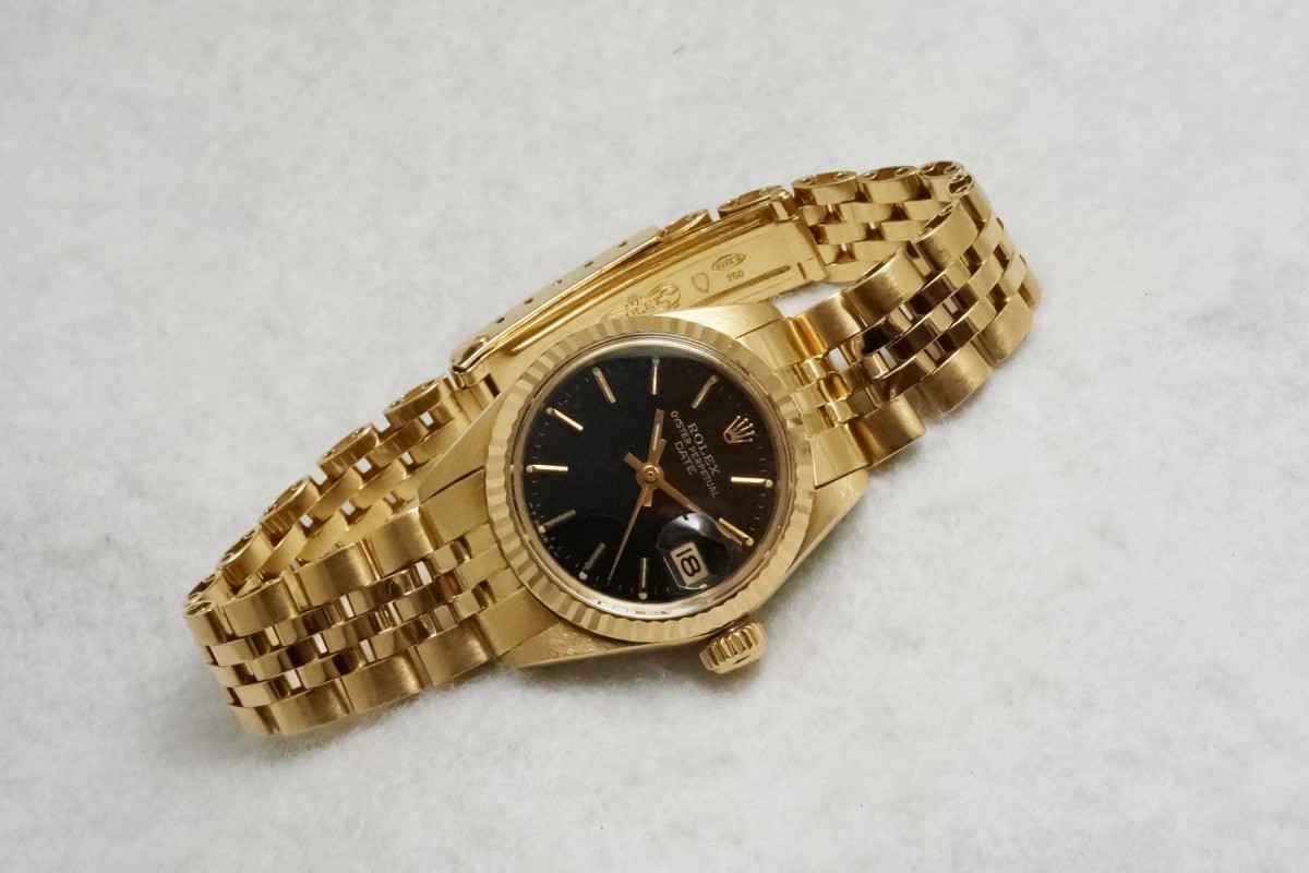 レディース ロレックス 6917 BLACK DIAL 18KYG(RL-31/1977年)