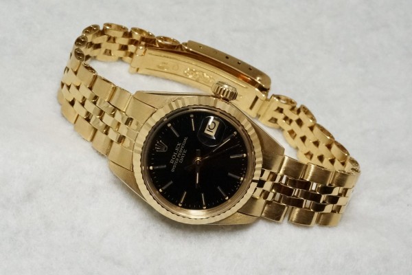 レディース ロレックス 6917 BLACK DIAL 18KYG（RL-31／1977年)の詳細写真3枚目