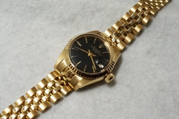 レディース ロレックス 6917 BLACK DIAL 18KYG（RL-31／1977年)の詳細写真7枚目