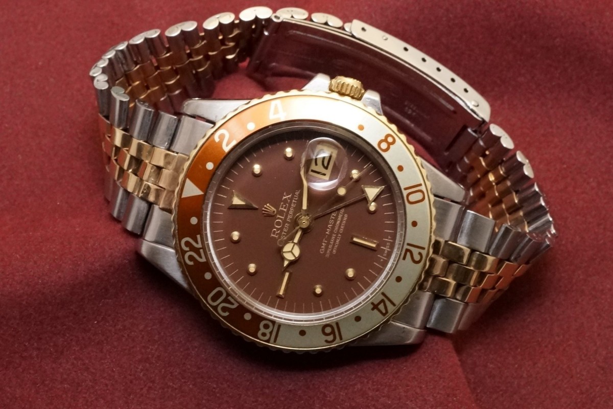 rolex gmt brown