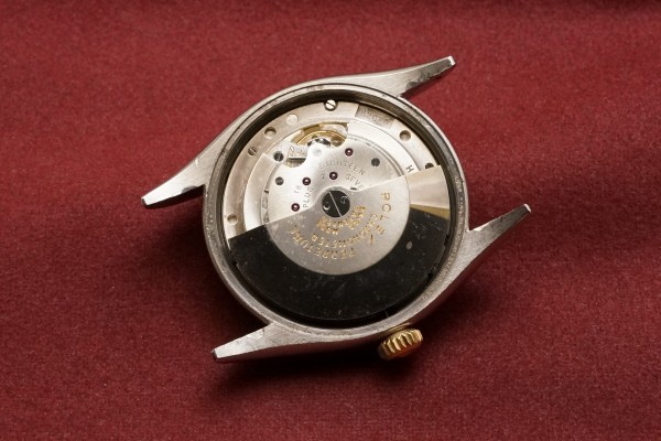 ロレックス OLD デイトジャスト Ref-6105 SS×YG（RO-22／1953年)の詳細写真10枚目
