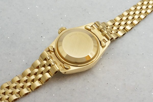 レディース ロレックス Wood DIAL OYSTER PERPETUAL DATE JUST 18KYG（RL-14／1979年)の詳細写真7枚目