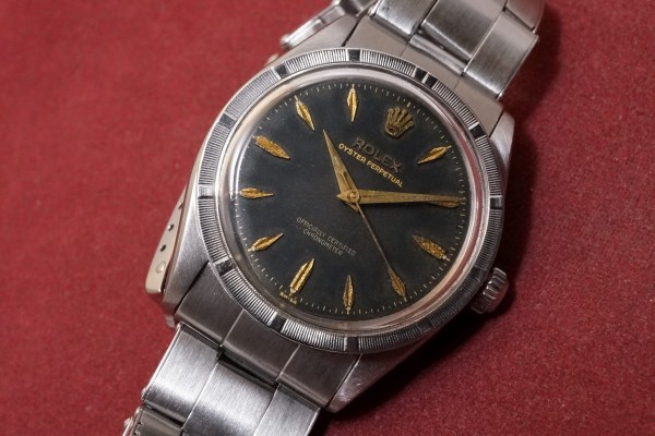 ロレックス PERPETUAL Ref-6569 Black Gilt（RO-25／1957年)の詳細写真3枚目