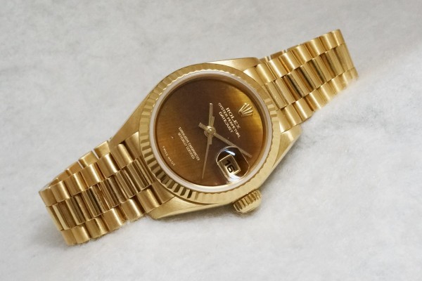 レディース ロレックス 69178 Tiger Eye dial 18KYG（LLR-02／1991年)の詳細写真1枚目