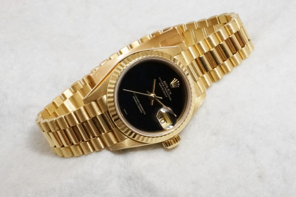 レディース ロレックス 69178 ONYX Dial 18KYG（LLR-01／1990年)の詳細写真1枚目