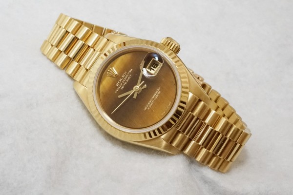 レディース ロレックス 69178 Tiger Eye dial 18KYG（LLR-02／1991年)の詳細写真2枚目