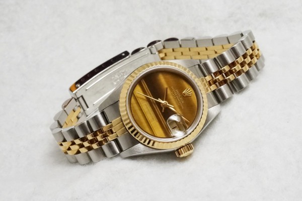 レディース ロレックス 69173 Tiger Eye Dial SS×YG（LLR-04／1986年)の詳細写真1枚目
