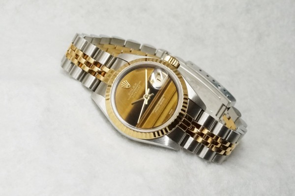 レディース ロレックス 69173 Tiger Eye Dial SS×YG（LLR-04／1986年)の詳細写真2枚目