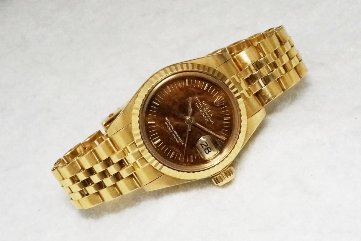 レディース ロレックス 6917 Walnut Dial 18KYG(LLR-05/1981年)