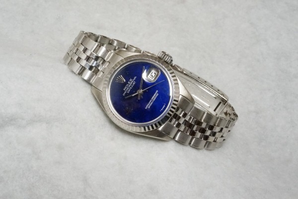 レディース ロレックス 6917 Lapis lazulI  18KWG（LLR-07／1974年)の詳細写真2枚目