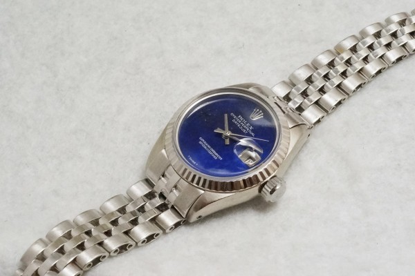 レディース ロレックス 6917 Lapis lazulI  18KWG（LLR-07／1974年)の詳細写真8枚目