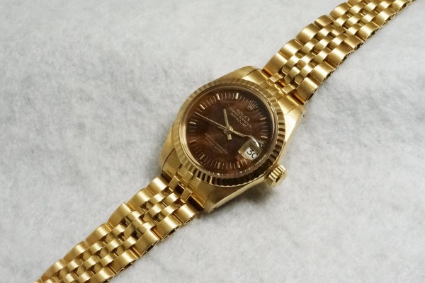 レディース ロレックス 6917 Walnut Dial 18KYG（LLR-05／1981年)の詳細写真7枚目