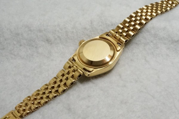 レディース ロレックス 6917 Walnut Dial 18KYG（LLR-05／1981年)の詳細写真9枚目