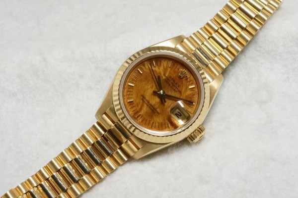 レディース ロレックス 69178 Birch Dial 18KYG（LLR-08／1988年)の詳細写真7枚目