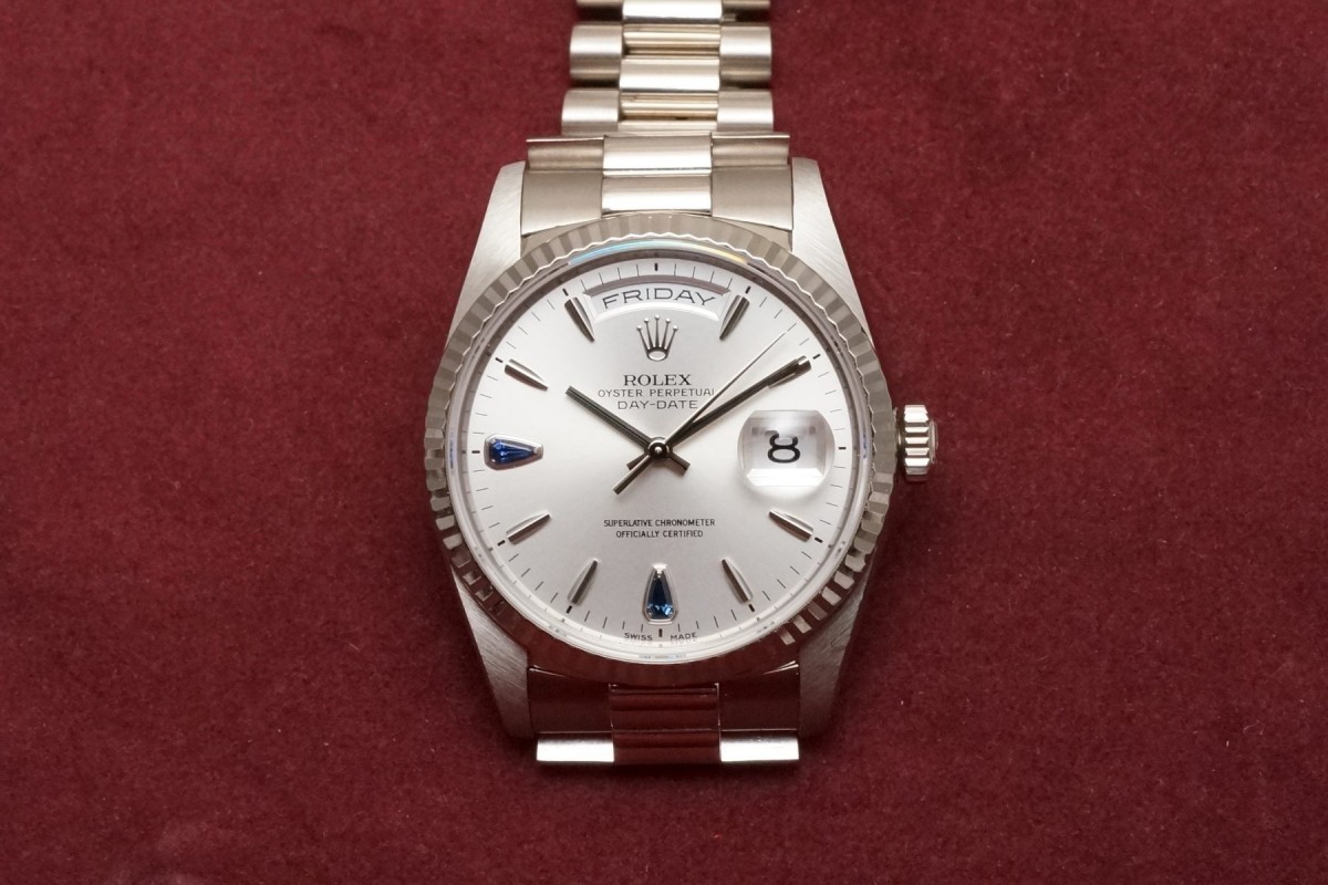 ロレックス デイデイト Ref-18239 Wg Sapphire Index with