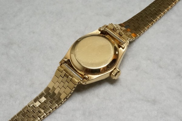 レディース ロレックス 6615 Zephyr Dial 18kyg（LR-35／1968年)の詳細写真7枚目