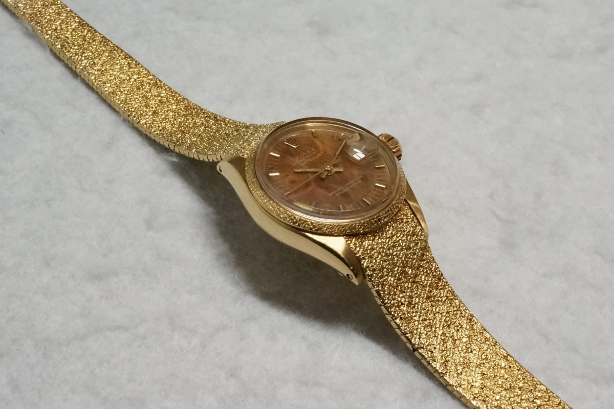 レディース ロレックス Wood DIAL 6701 18KYG（LR-36／1967年