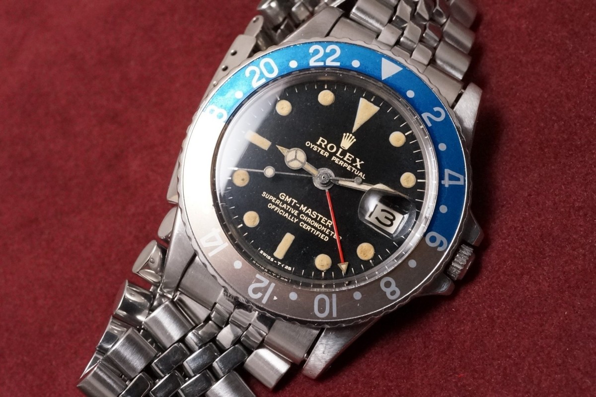 2022人気No.1の ROLEX 1966年製GMTマスターペプシベゼルインサート1675 16750 腕時計(アナログ)