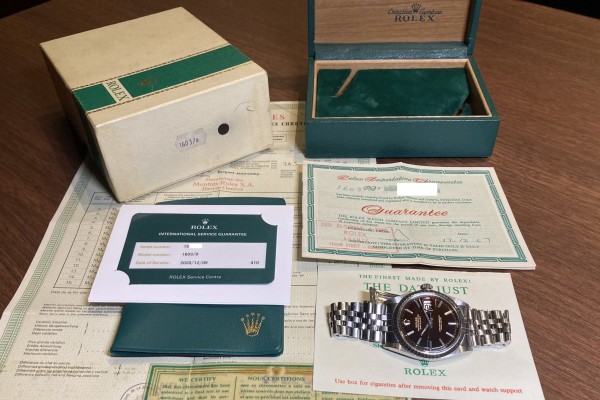 ロレックス デイトジャスト Ref-1603 Tropical Glossy Dial（RO-101／1967年)の詳細写真11枚目