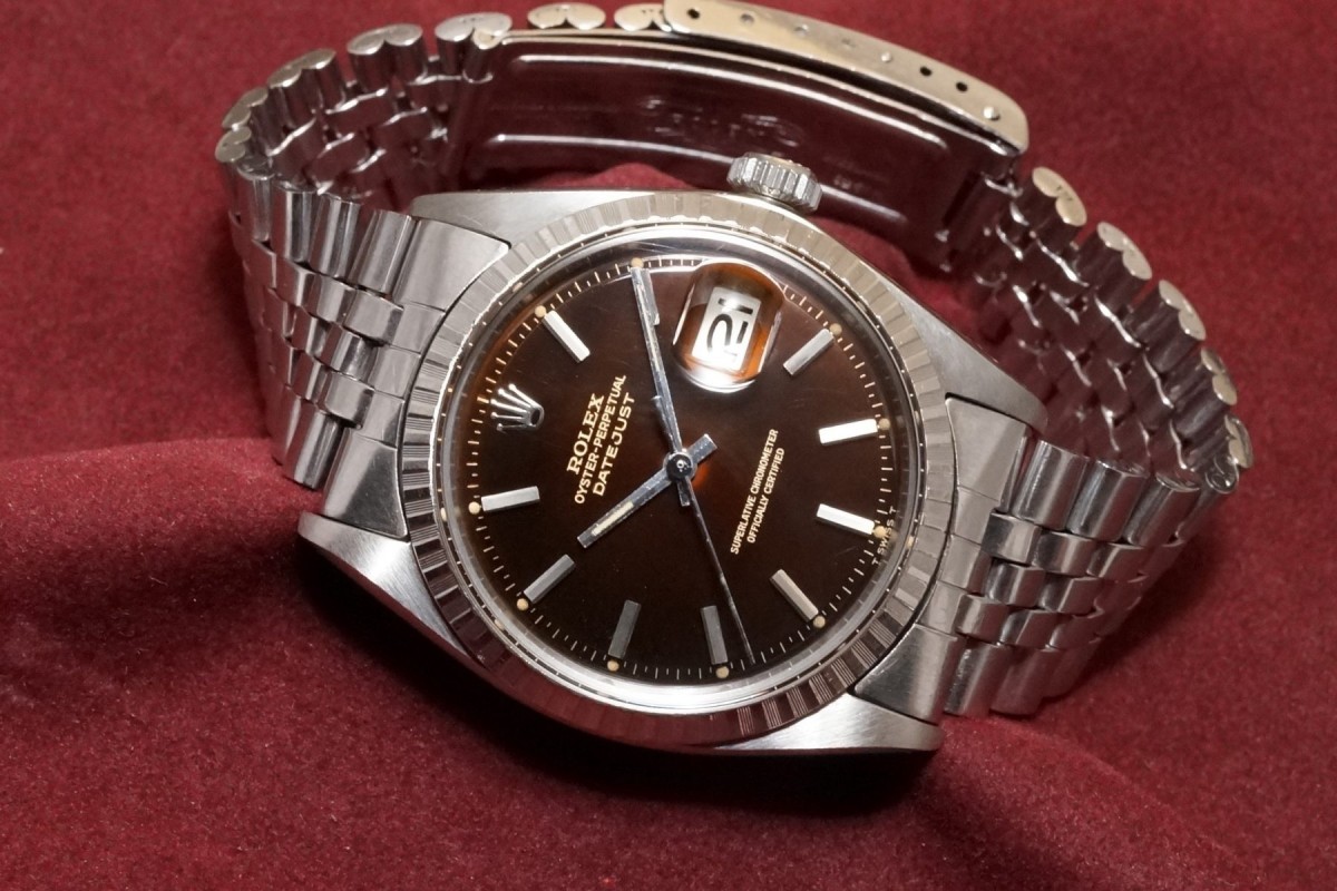 ロレックス デイトジャスト Ref-1603 Tropical Glossy Dial（RO