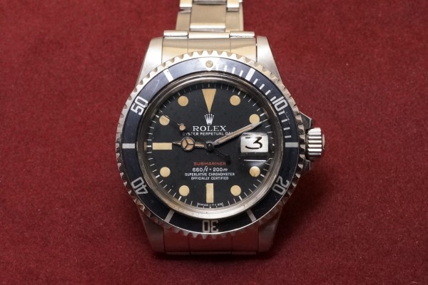 ロレックス 赤サブマリーナ Ref-1680 Mark-5 Patina Dial（RS-59／1971年)の詳細写真2枚目