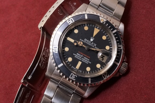 ロレックス 赤サブマリーナ Ref-1680 Mark-5 Patina Dial（RS-59／1971年)の詳細写真3枚目
