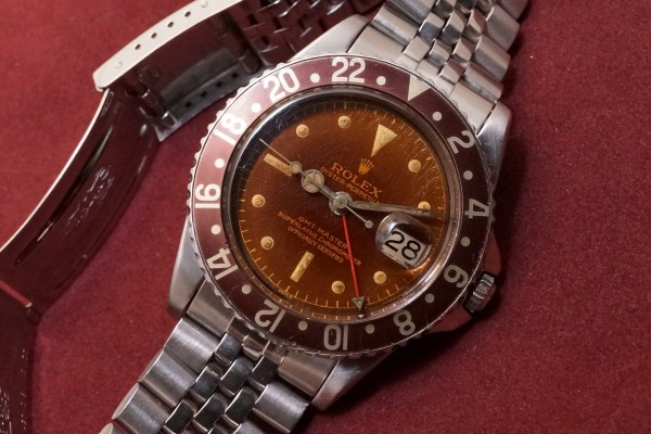 ロレックス GMTマスター Ref-1675 Chapterring Tropical Dial（RS-68／1960年)の詳細写真3枚目