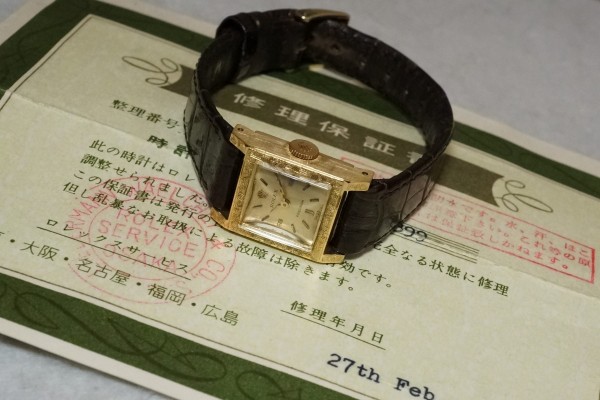 レディース ロレックス Ref.9777 18KYG  PRECISION（LR-37／1963年)の詳細写真7枚目